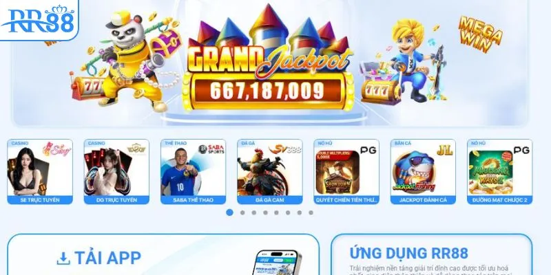 Khám phá kho game khổng lồ tại RR88